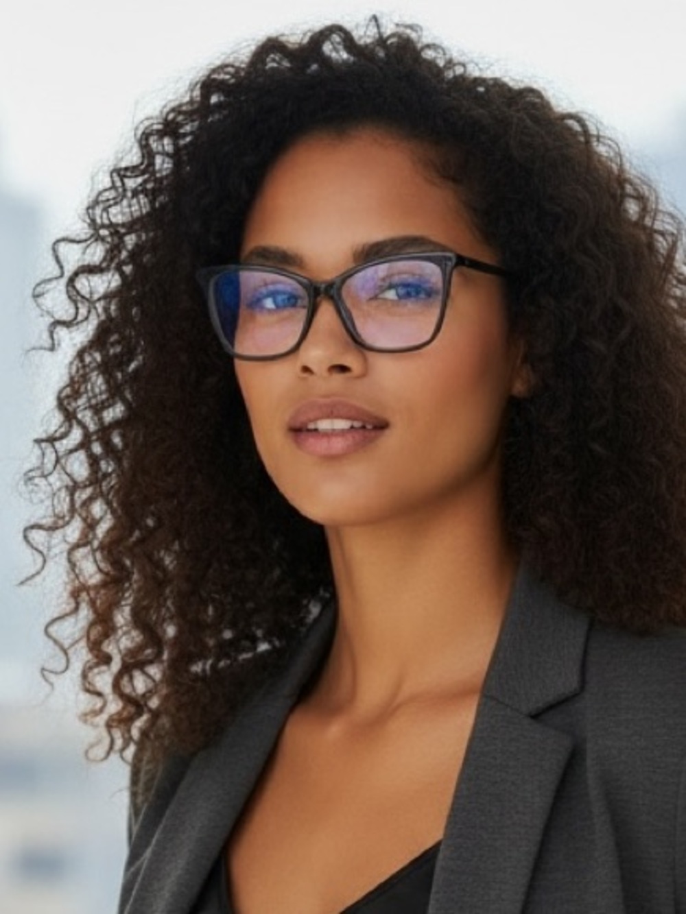 •Read the Room• Black Cat Eye Blue Light Glasses Women | Oversized Glasses